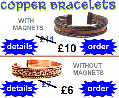 Copper bracelets offer